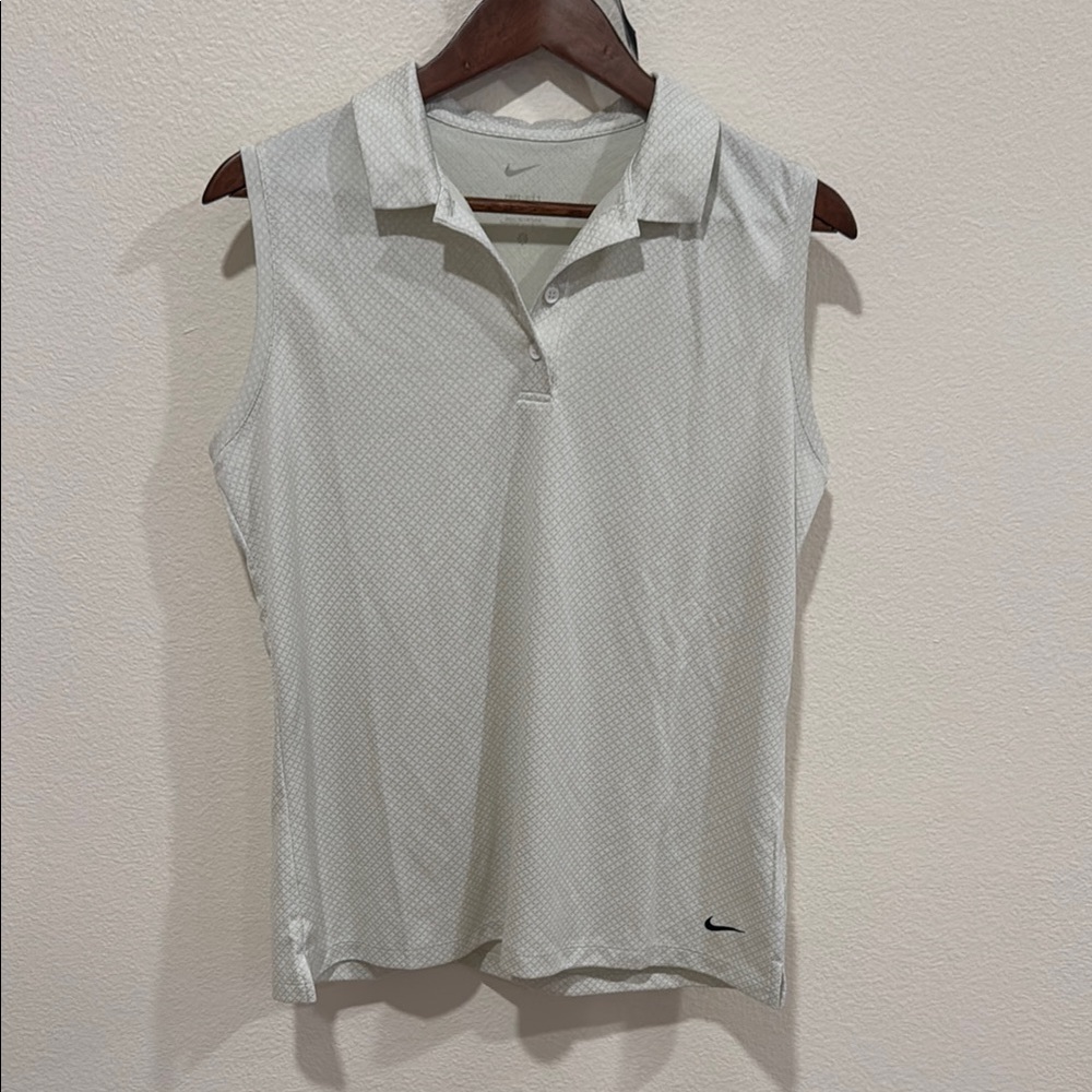 Nike mint and cream Fitted Polo Tank Top, nwot - Picture 1 of 5